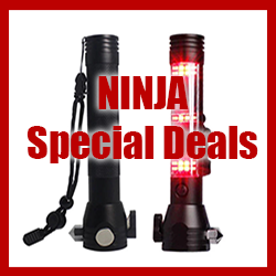 Ninja EDC Anti-theft Backpacks, Keychain Survival Tools, Solar Flashlights, Alarms